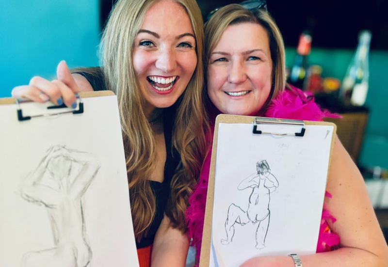hen party life drawing leeds